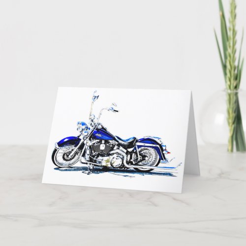 Motorcycle Greeting Card