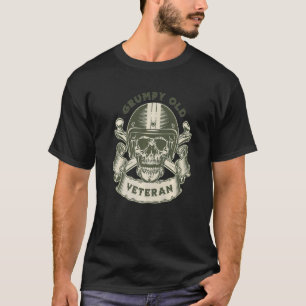 MOTORCYCLE GRUMPY OLD VETERAN  Retirement T-Shirt