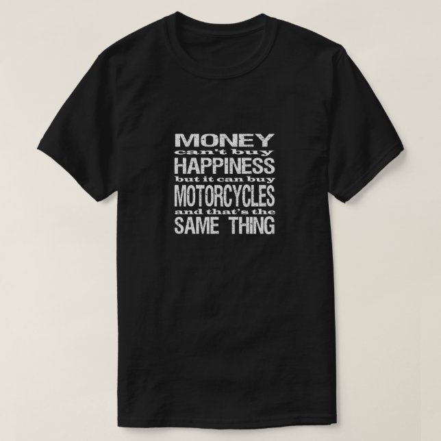 Motorcycle Happiness T-Shirt (Design Front)