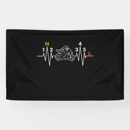 Motorcycle Heartbeat Banner