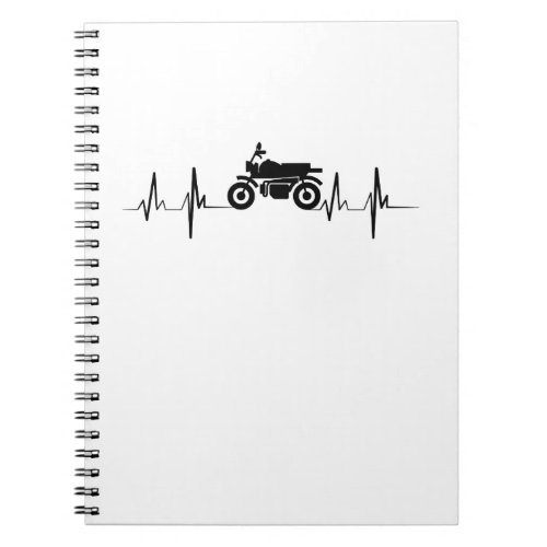 Motorcycle Heartbeat Biker Gif Notebook