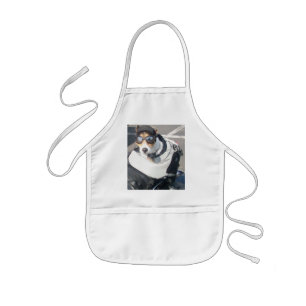 Motorcycle Hog Dog Born To Ride Russell Terrier Kids' Apron