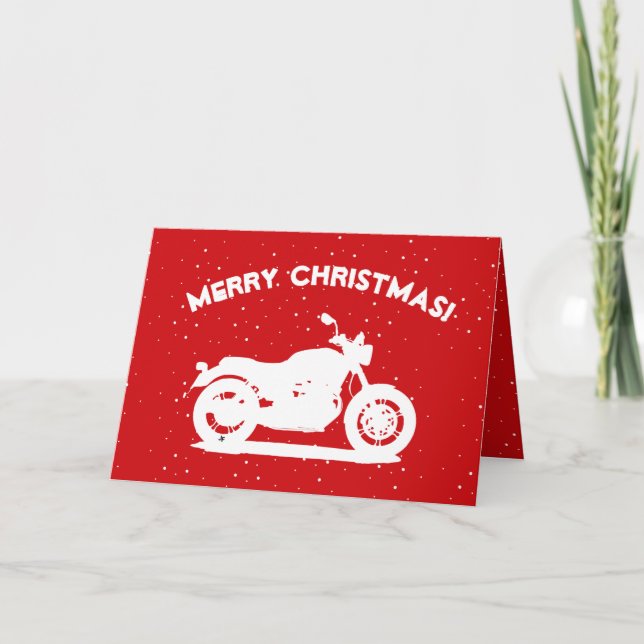 motorcycle holiday card (Front)