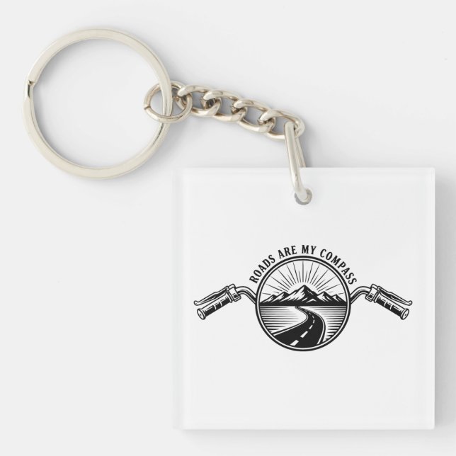Motorcycle Horizon Adventure      Keychain (Front)