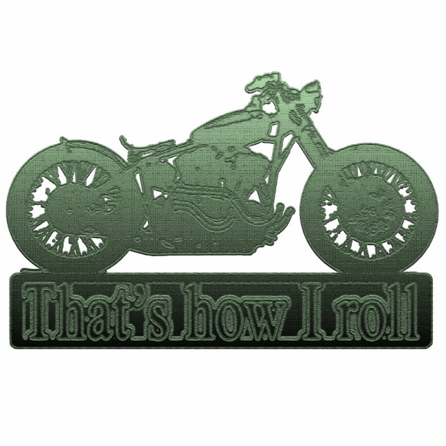 motorcycle - how i roll statuette (Front)