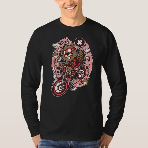 Motorcycle I Love My Motorbike Beaver T_Shirt