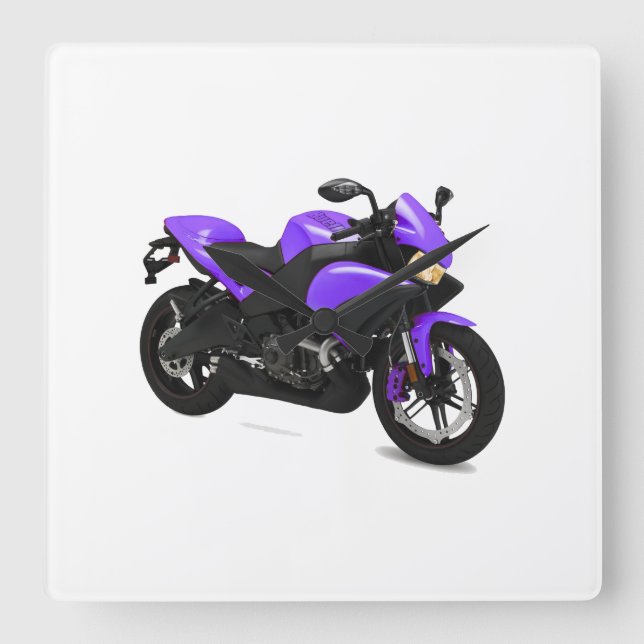 Motorcycle image for Square-Wall-Clock Square Wall Clock (Front)