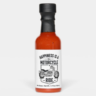 Motorcycle in Desert Cactus Western Set (4) Hot Sauces