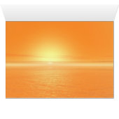 Motorcycle in the sunset. cards (Inside Horizontal (Bottom))