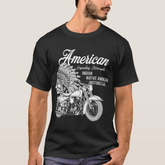 Motorcycle Indian native american bikers gift T-Shirt