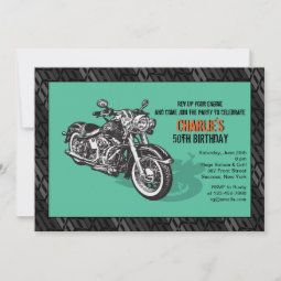 Motorcycle Invitation | Zazzle