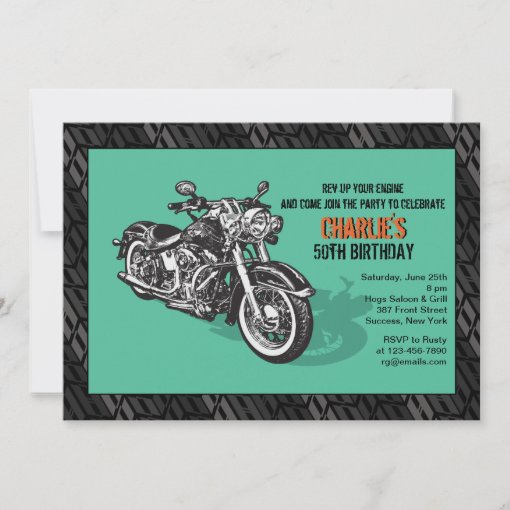 Motorcycle Invitation | Zazzle