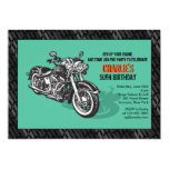 Customized Biker Motorcycle Birthday Invitations | Zazzle