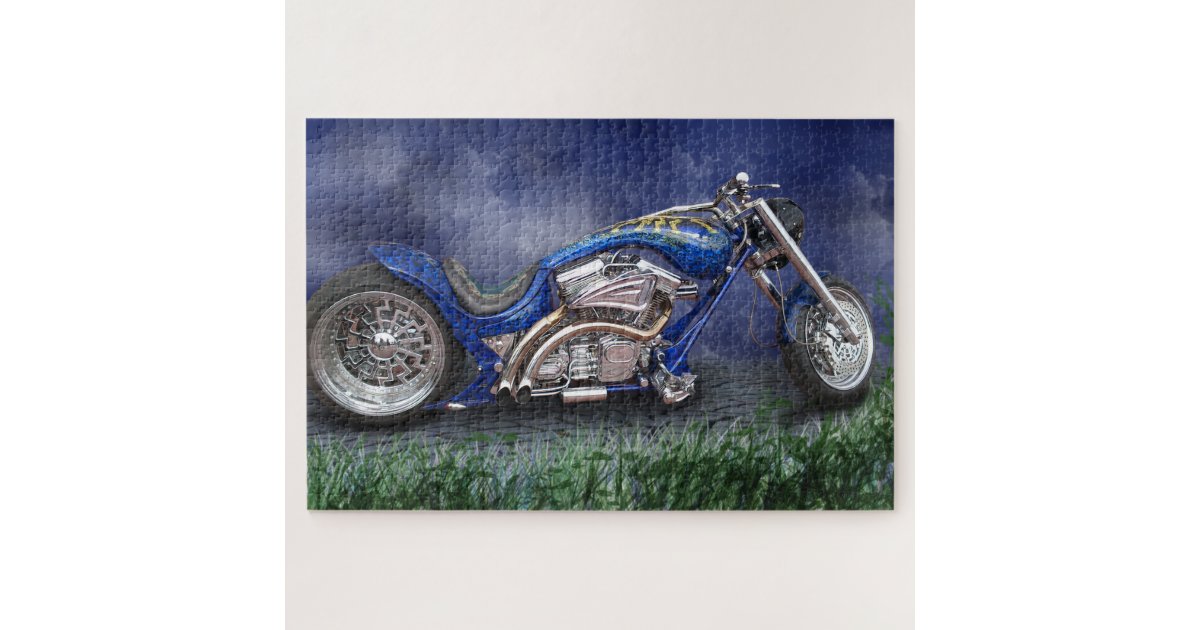 Motorcycle Jigsaw Puzzle | Zazzle