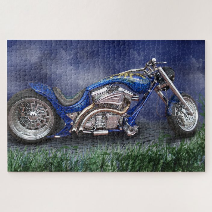 Motorcycle Jigsaw Puzzle | Zazzle.com