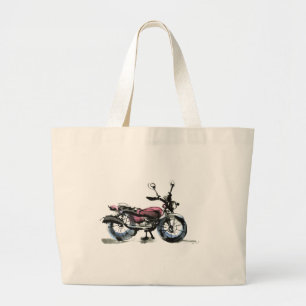 Motorcycle Large Tote Bag