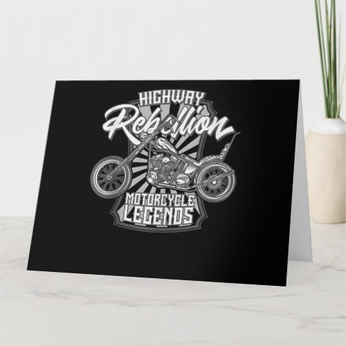 Motorcycle Legends On The Highway Art Gift Card
