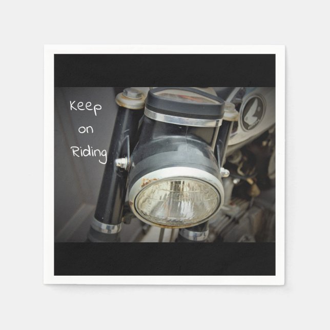 Motorcycle Light Napkins (Front)