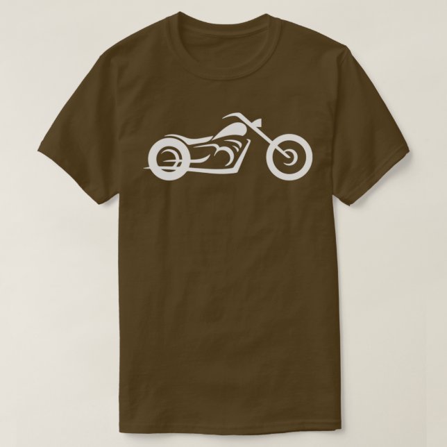Motorcycle Line Drawing black T-Shirt (Design Front)