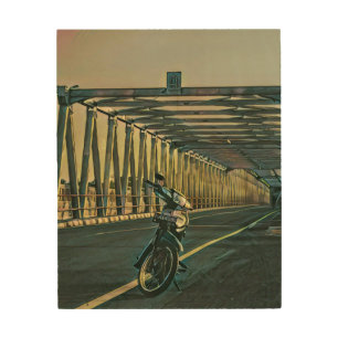 Motorcycle lover gift wood wall art