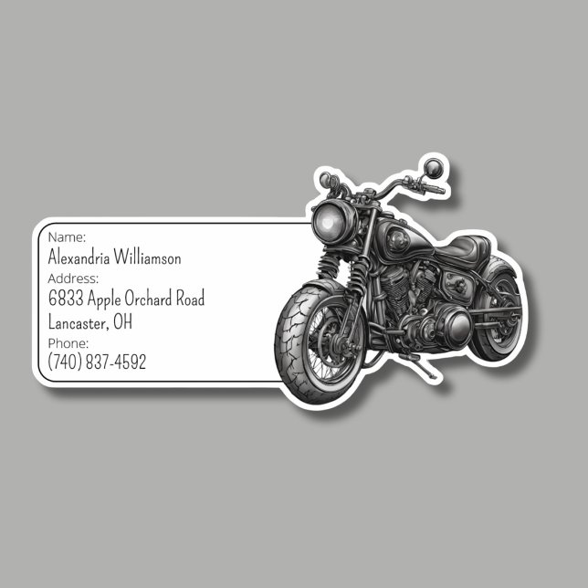 Motorcycle Luggage ID  Sticker (Creator Uploaded)
