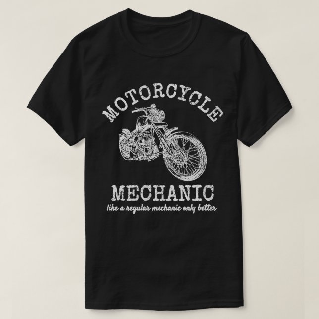Motorcycle Mechanic T-Shirt (Design Front)