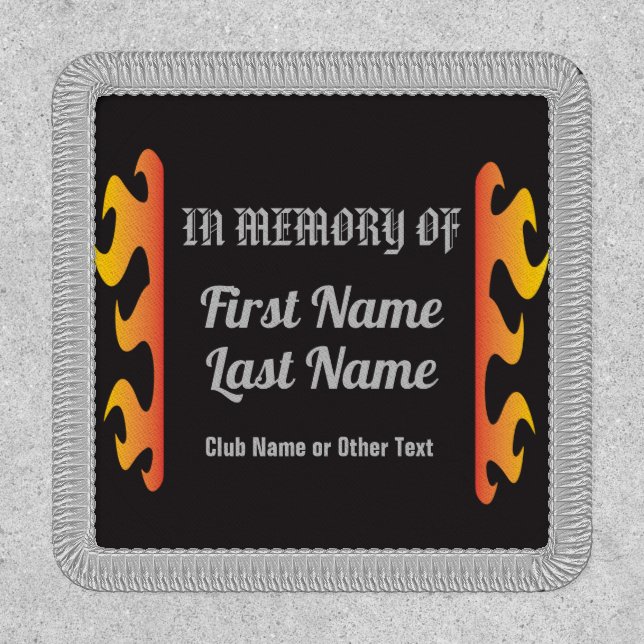 Motorcycle Memorial Tribute  Patch (Front)