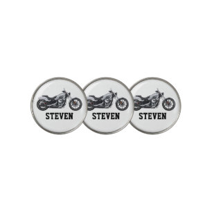 Motorcycle Men's Hobby Name Motorbike Golf Ball Marker
