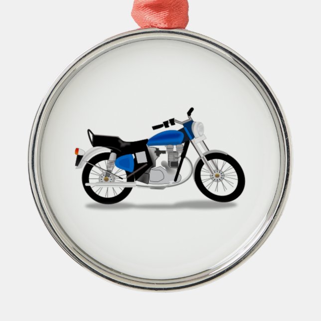 Motorcycle Metal Ornament (Front)