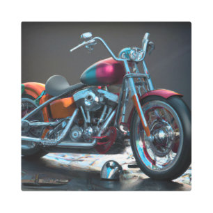 Motorcycle Metal Wall Art