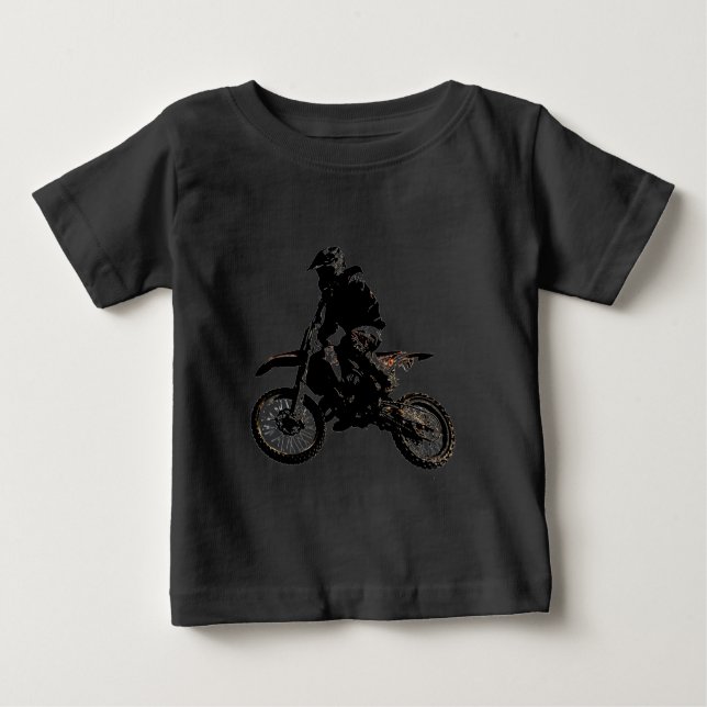 Motorcycle Motocross Baby T-Shirt (Front)