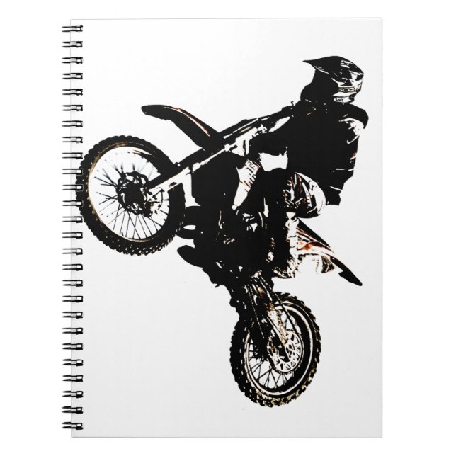 Motorcycle Motocross Notebook (Front)