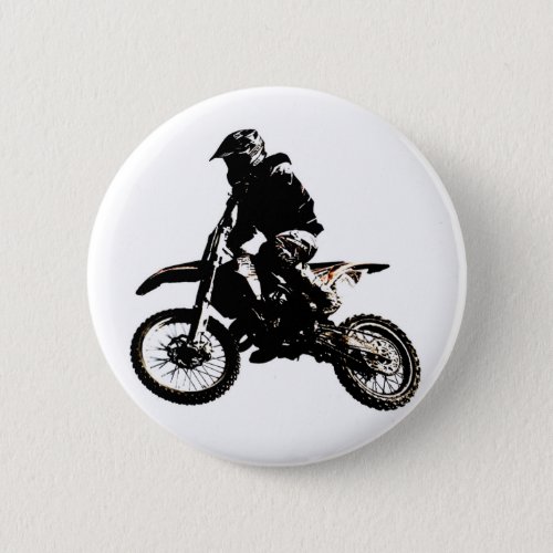 Motorcycle Motocross Pinback Button