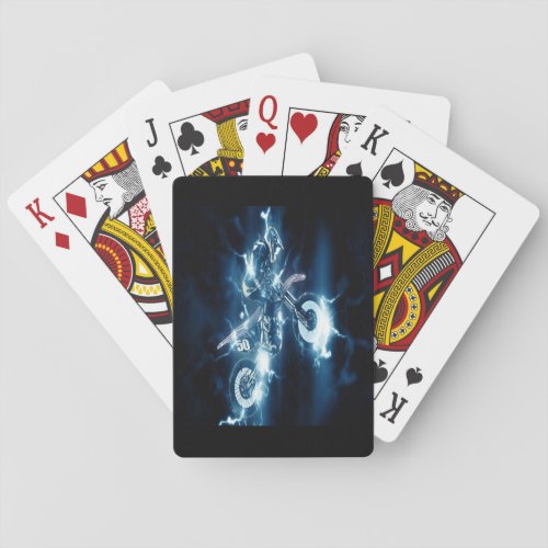 Motorcycle_ Motocross Playing Cards