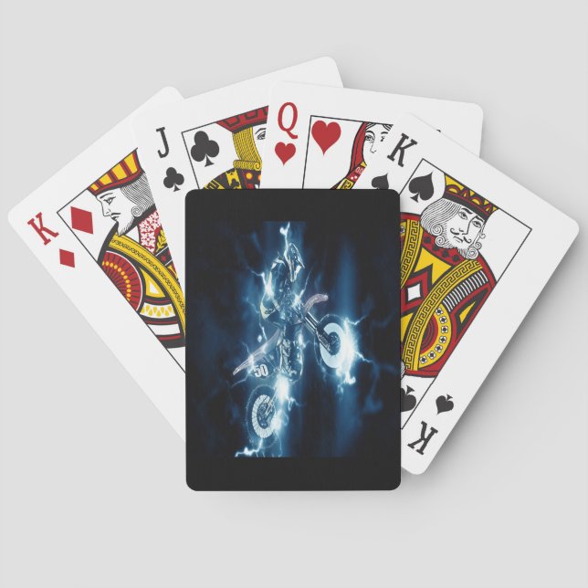 Motorcycle- Motocross Poker Cards (Back)