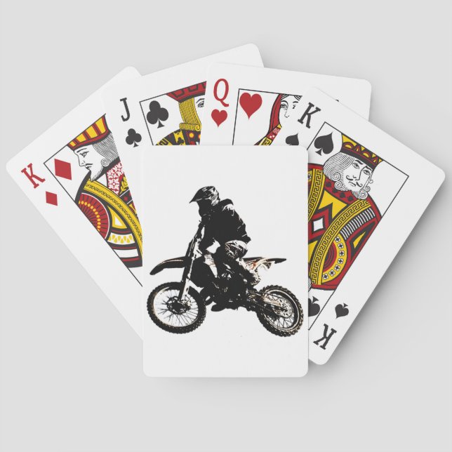 Motorcycle Motocross Poker Cards (Back)