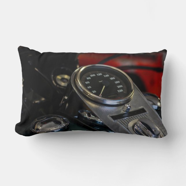 Motorcycle Motorbike Biker Cushion Pillow (Front)