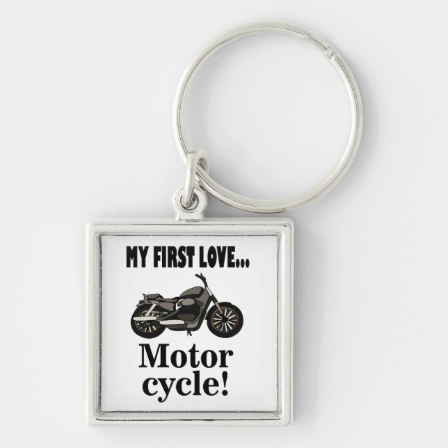 Motorcycle Motorbike Biker  Keychain (Front)