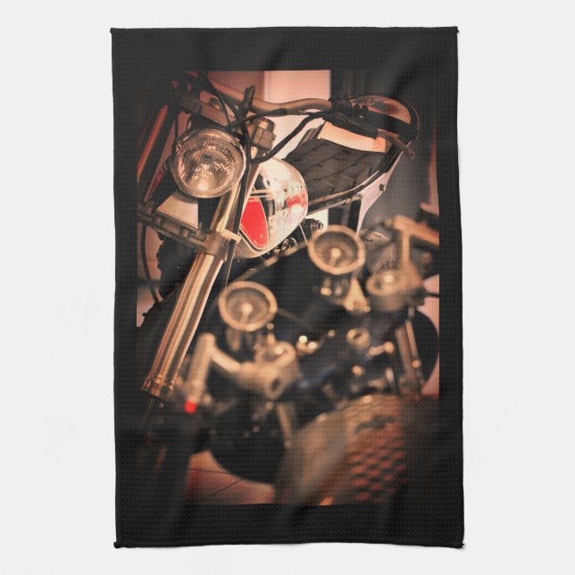 Motorcycle Motorbike Biker Kitchen Towel (Vertical)