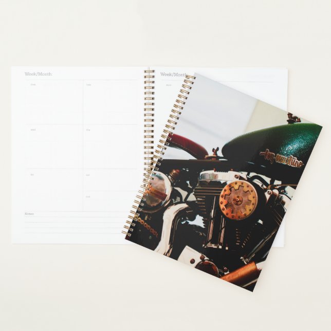 Motorcycle Motorbike Biker Ride Rider Planner (Display)