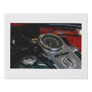 Motorcycle Motorbike Biker Wrapped Canvas Print