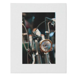 Motorcycle Motorbike Biker Wrapped Canvas Print