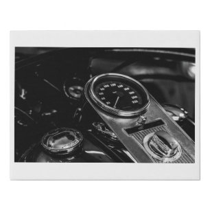 Motorcycle Motorbike Biker Wrapped Canvas Print