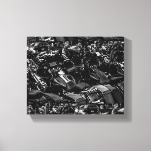 Motorcycle Motorbike Bikers Ride Riders Details Canvas Print