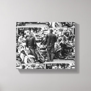 Motorcycle Motorbike Bikers Ride Riders Details Canvas Print