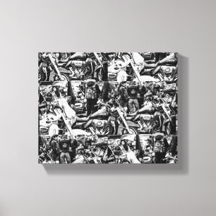 Motorcycle Motorbike Bikers Ride Riders Details Canvas Print
