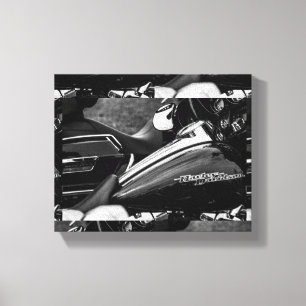 Motorcycle Motorbike Bikers Ride Riders Details Canvas Print