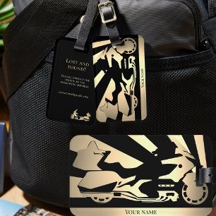 Motorcycle motorbike bikersLuggage Tag