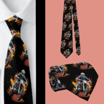 Motorcycle Motorbike Motorcross Sport Neck Tie