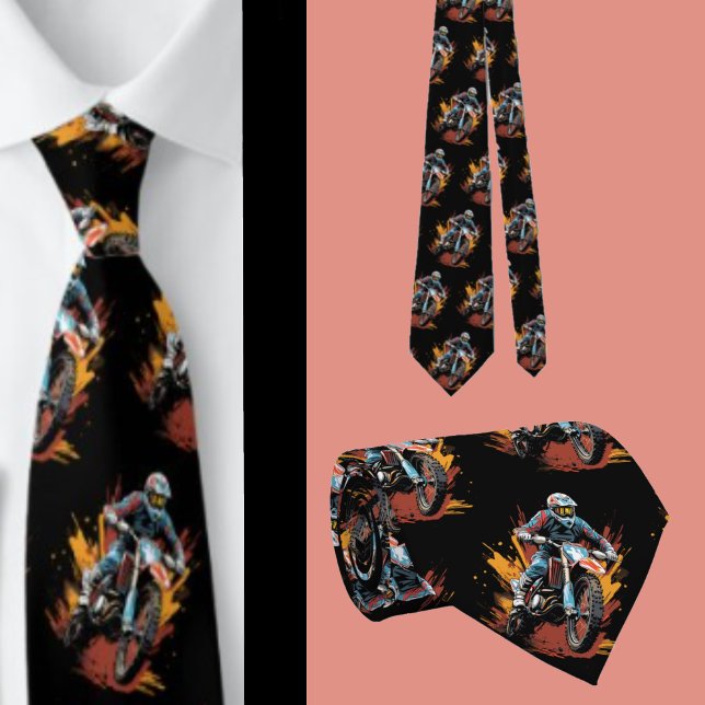 Motorcycle Motorbike Motorcross Sport Neck Tie (Creator Uploaded)